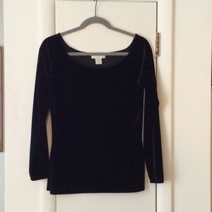 Express velvet top